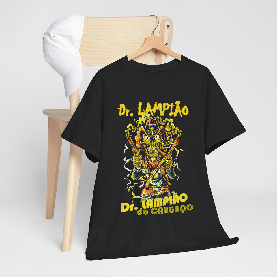 Dr. Lampião Unisex Heavy Cotton Tee | Bold Graphic Tee for Festivals & Everyday Wear