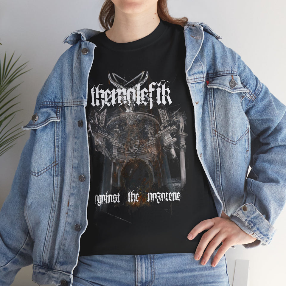 ThemalefiK - 'Against the nazarene' Unisex Heavy Cotton Tee Graphic Tee for Music Lovers
