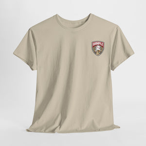 Unisex Heavy Cotton Tee - Eagle Baseball Graphic T-Shirt