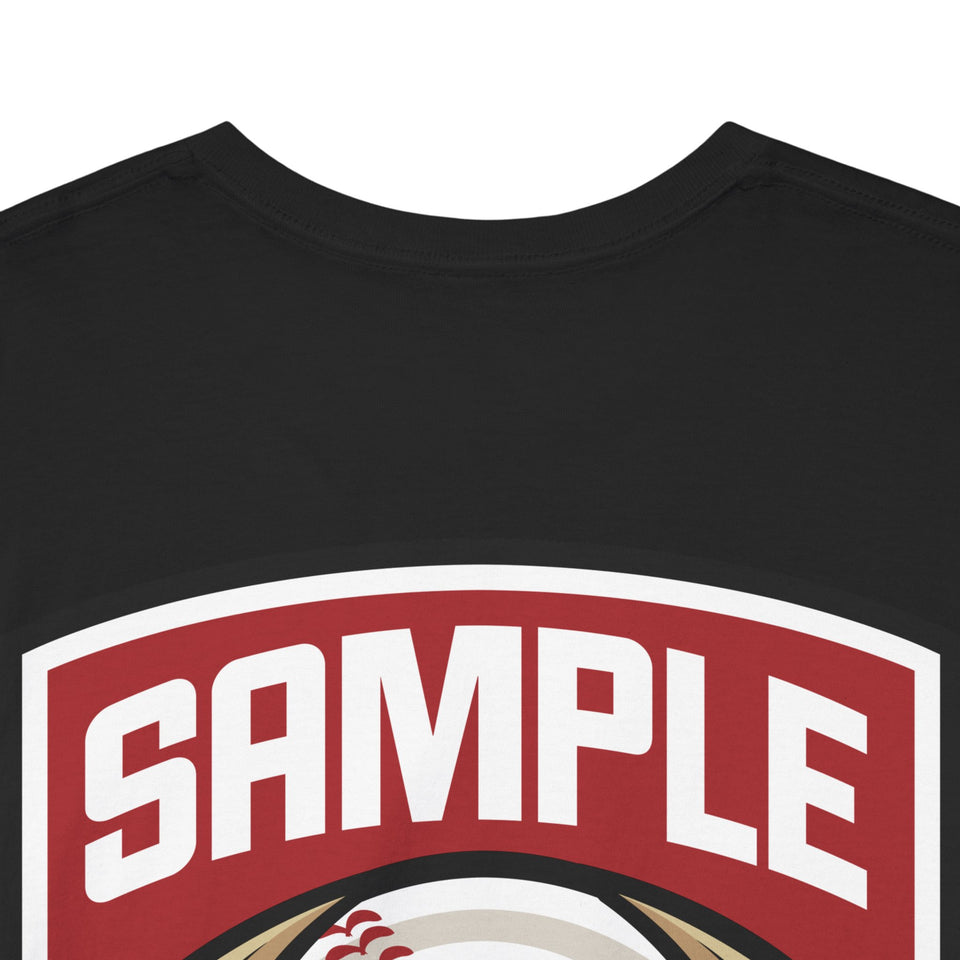 Unisex Heavy Cotton Tee - Eagle Baseball Graphic T-Shirt
