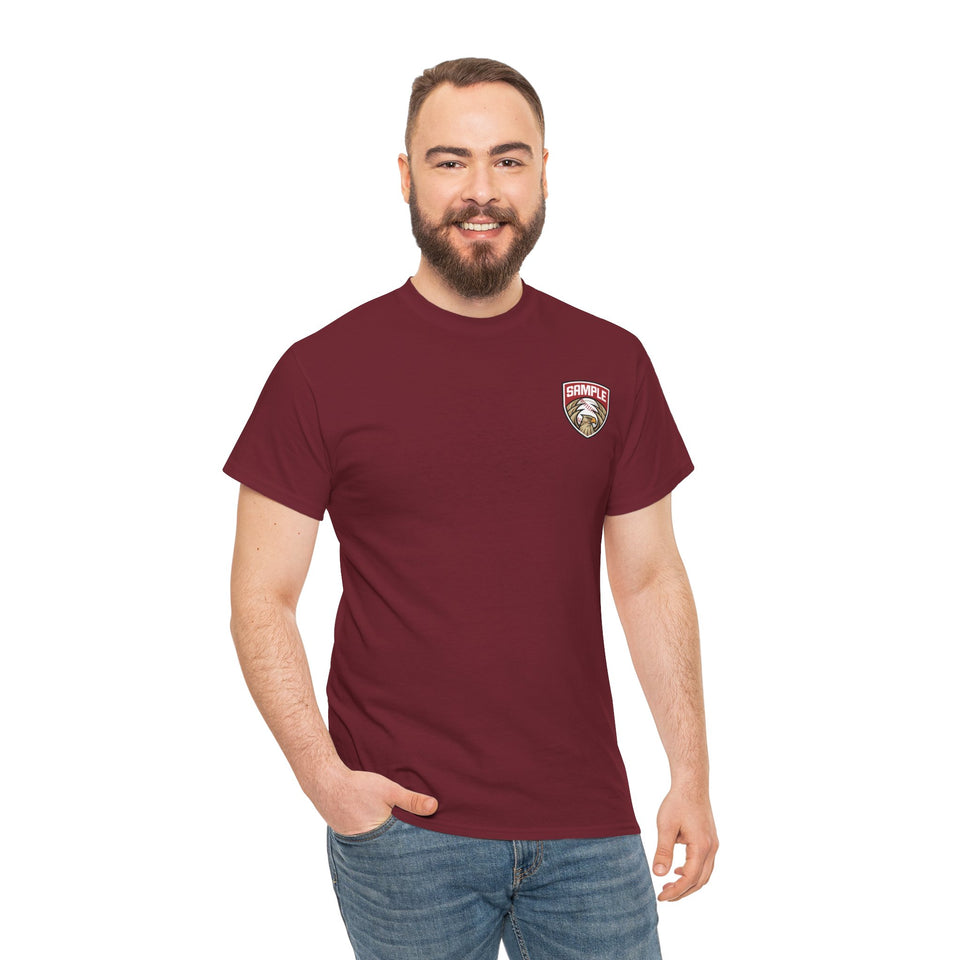 Unisex Heavy Cotton Tee - Eagle Baseball Graphic T-Shirt