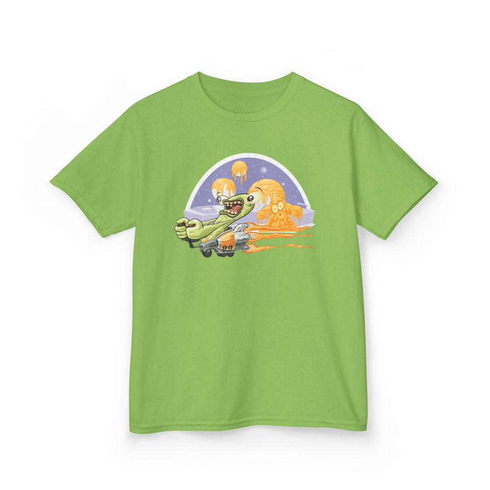 Kids Fun Adventure Tee - Cute Airplane and Monster Design