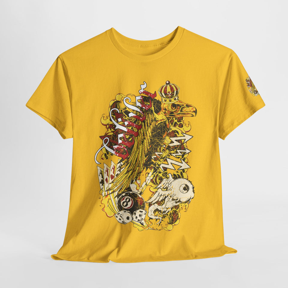 Unisex Heavy Cotton Tee - Vintage Art Graphic T-Shirt