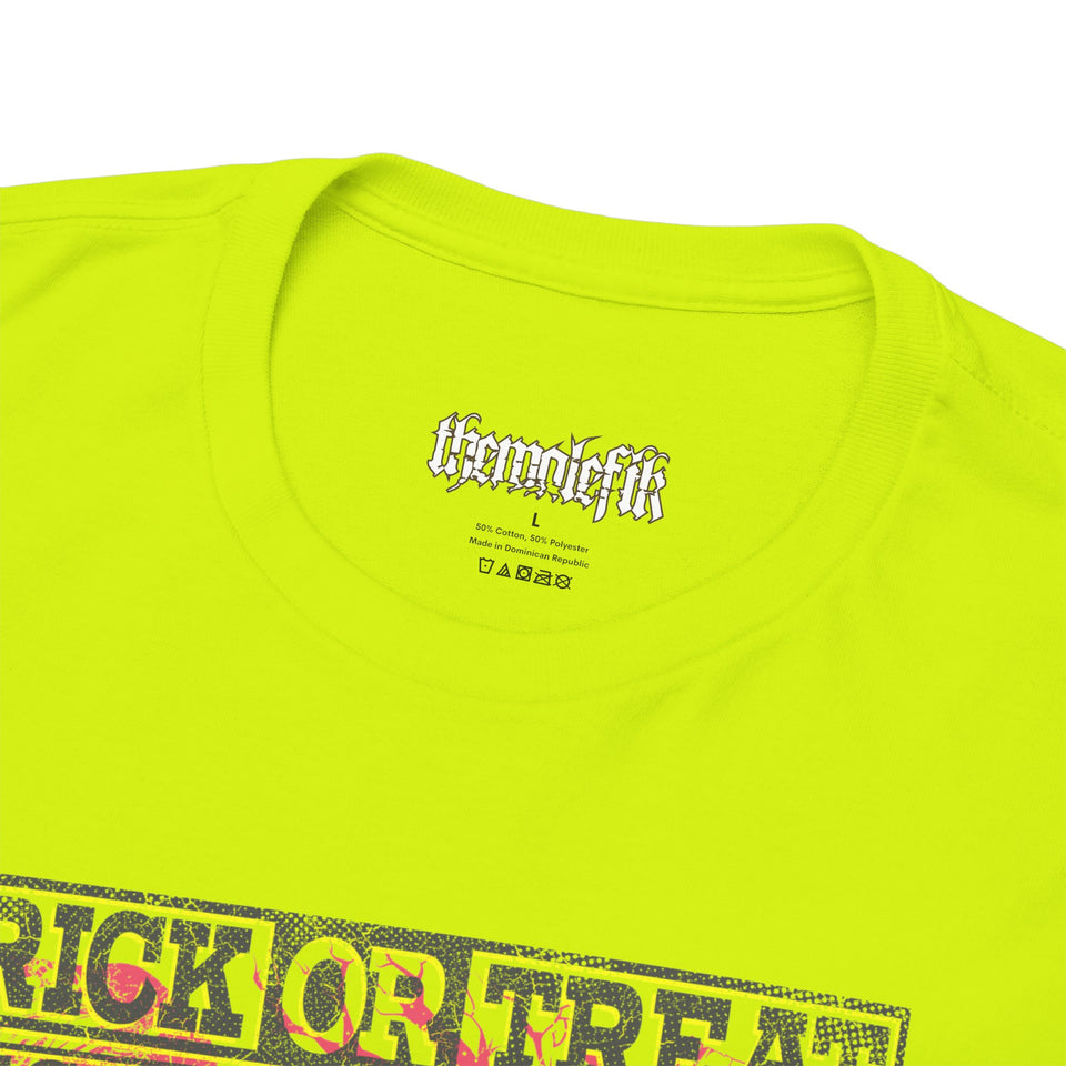 Trick or Treat Graphic Tee - Unisex Heavy Cotton T-Shirt