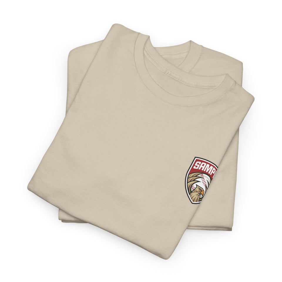 Unisex Heavy Cotton Tee - Eagle Baseball Graphic T-Shirt