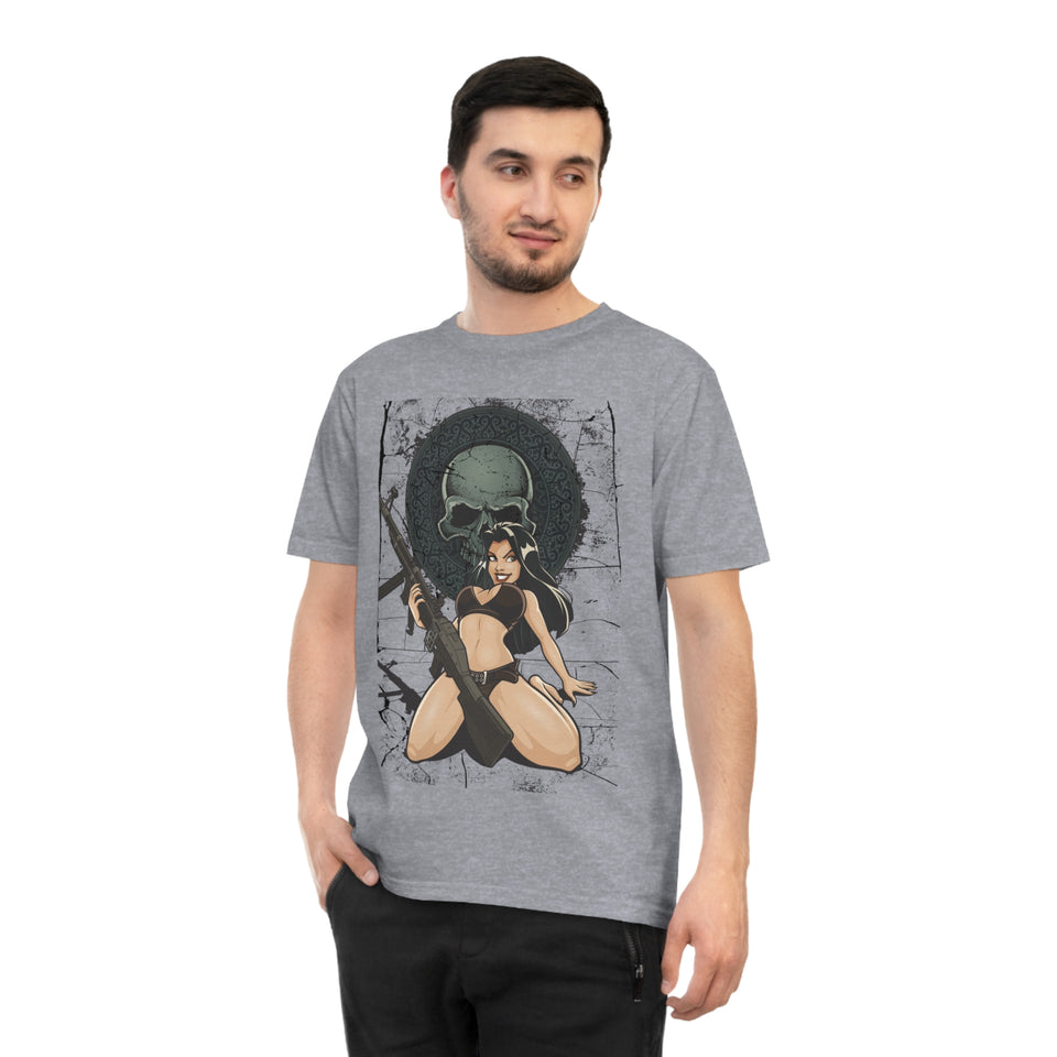 Rebellious Skull Graphic Unisex T-Shirt | Bold Yellow Design | Perfect for Edgy Casual Wear