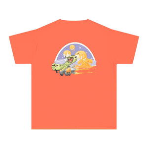 Youth Midweight Tee - Fun Dinosaur Graphic Tee for Kids