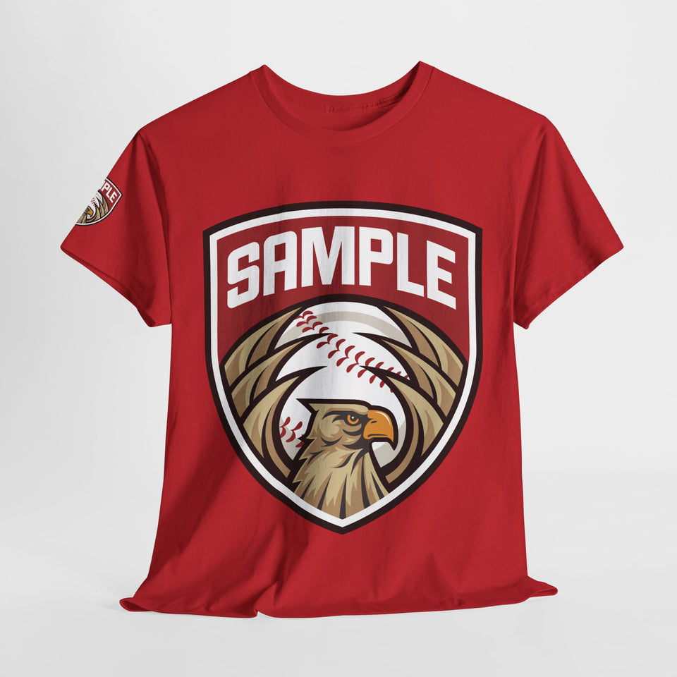 Unisex Heavy Cotton Tee - Eagle Baseball Graphic Design Shirt