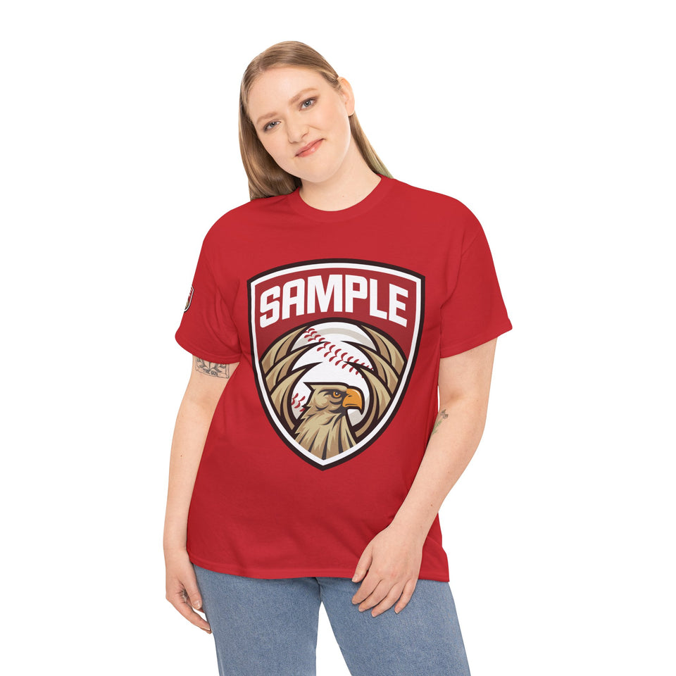Unisex Heavy Cotton Tee - Eagle Baseball Graphic Design Shirt
