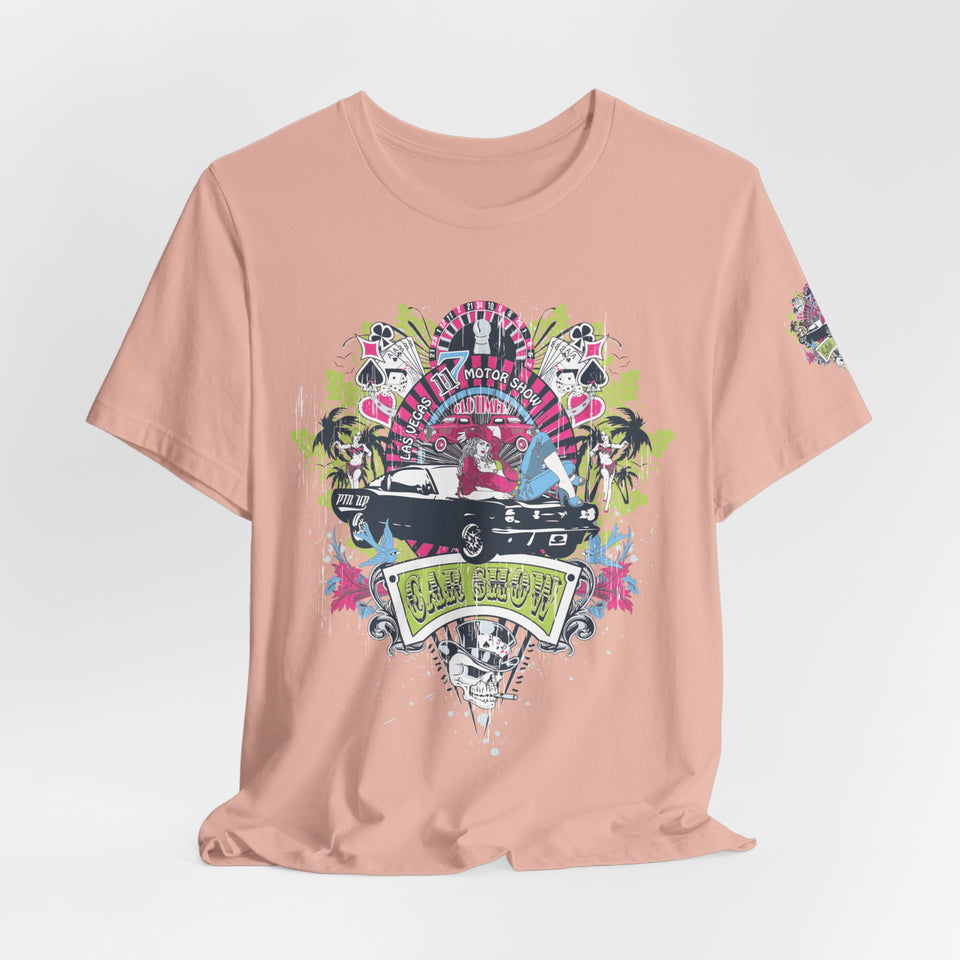 Retro Vibes Unisex Jersey Tee - Beach Cruiser Graphic