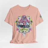 Retro Vibes Unisex Jersey Tee - Beach Cruiser Graphic