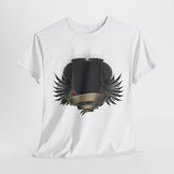 Vintage-Inspired Unisex Heavy Cotton Tee with Bold Graphic Design