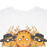 Unisex Heavy Cotton Tee - Psychedelic Skull Graphic Tee for Music Lovers