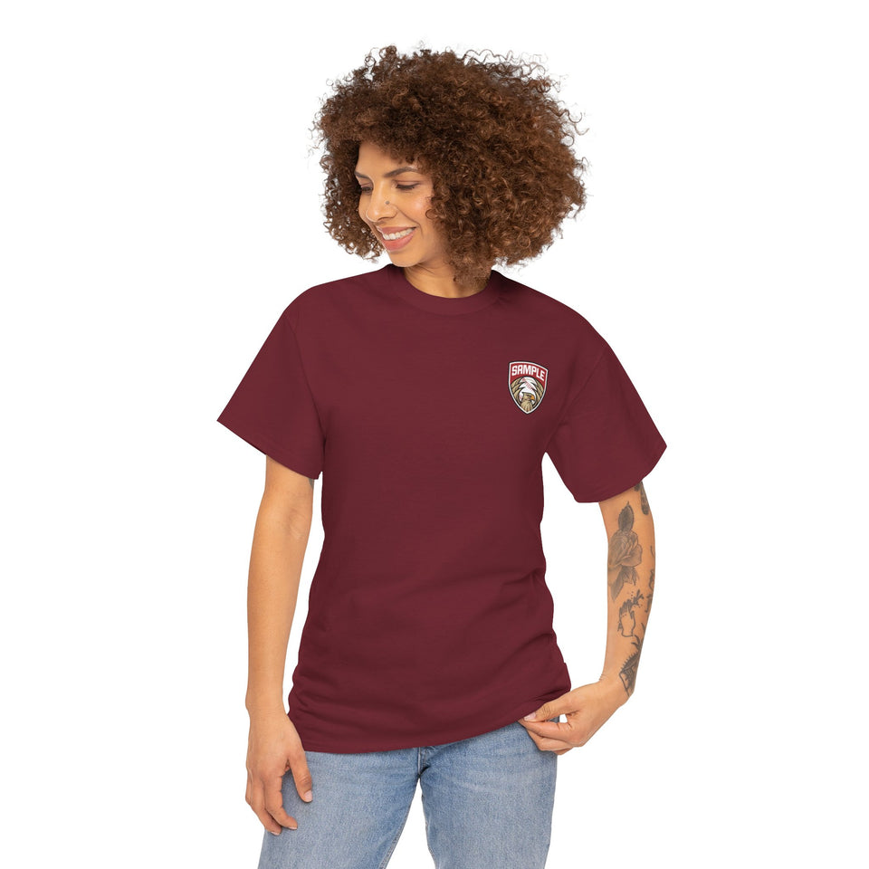 Unisex Heavy Cotton Tee - Eagle Baseball Graphic T-Shirt