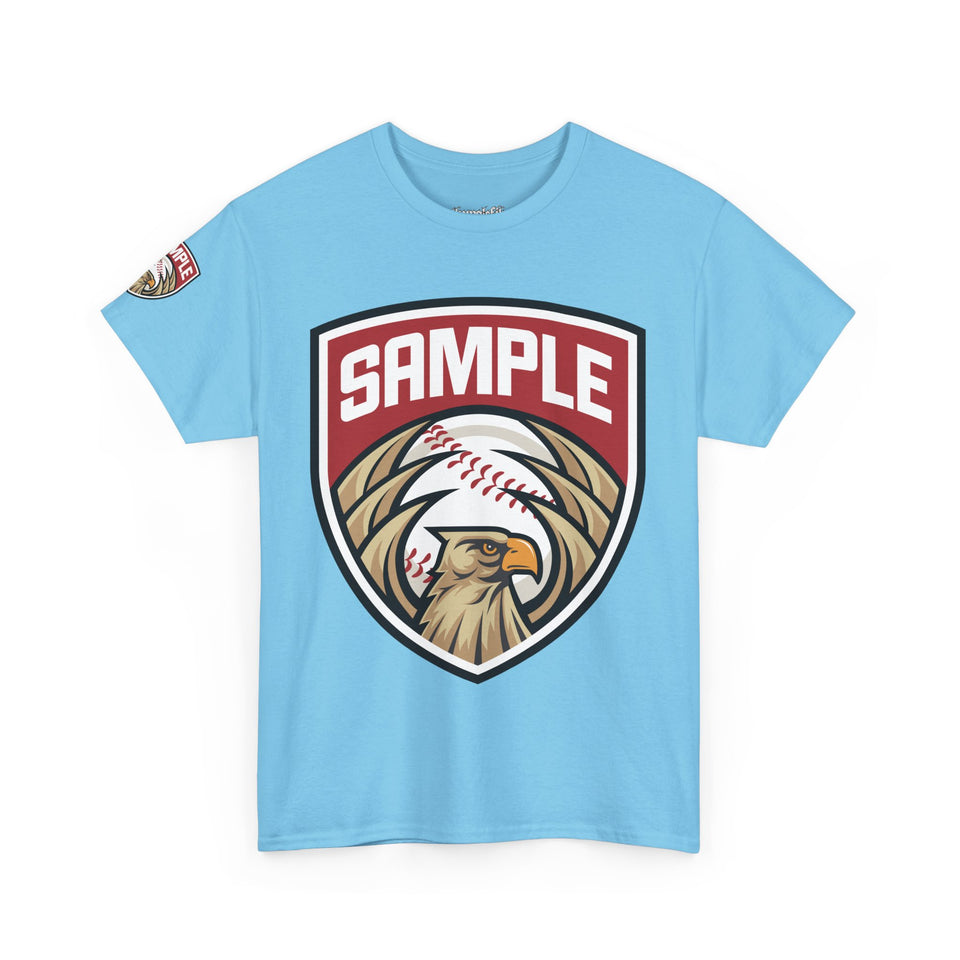 Unisex Heavy Cotton Tee - Eagle Baseball Graphic Design Shirt
