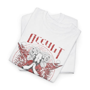 Unisex Heavy Cotton Tee - Red Occult Graphic Tee