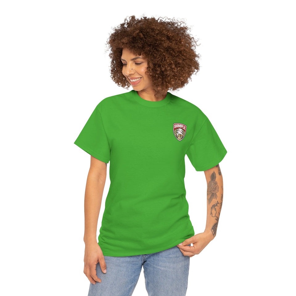 Unisex Heavy Cotton Tee - Eagle Baseball Graphic T-Shirt