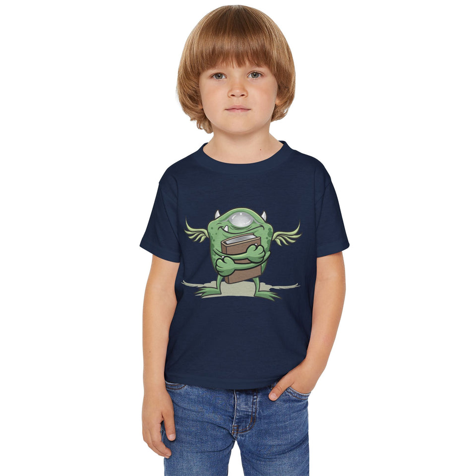 Fun Monster & Volleyball Toddler T-shirt - Playful Design for Little Adventurers