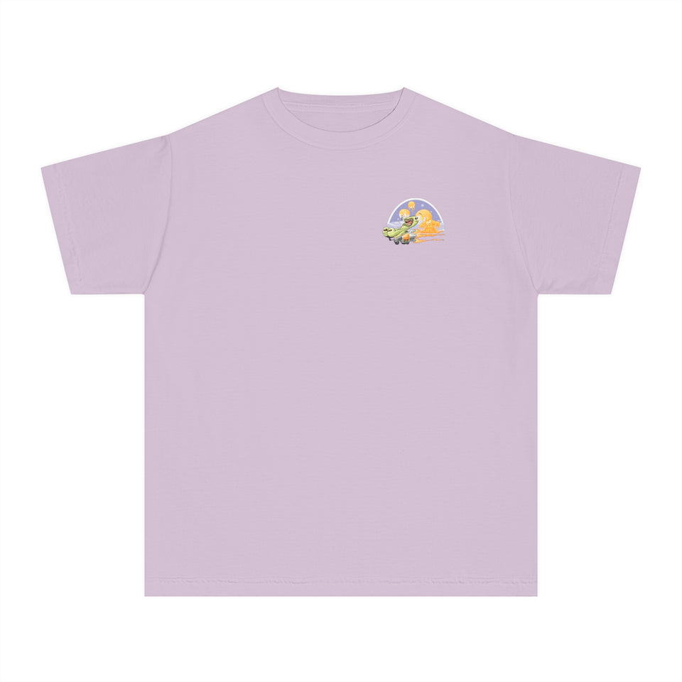 Youth Midweight Tee - Fun Dinosaur Graphic Tee for Kids