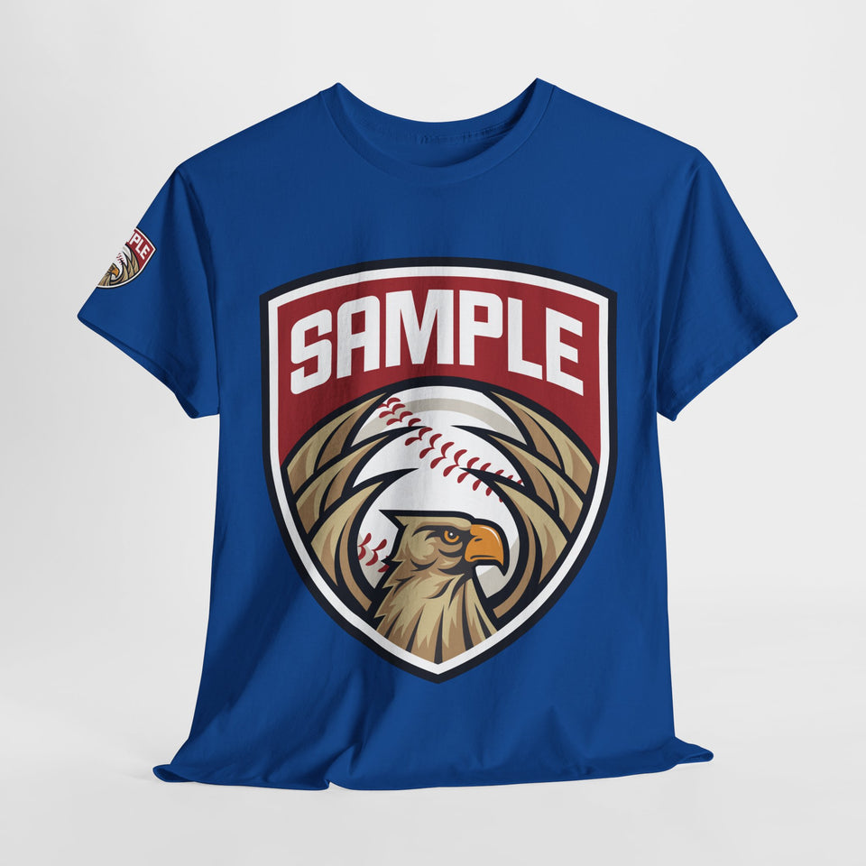 Unisex Heavy Cotton Tee - Eagle Baseball Graphic Design Shirt