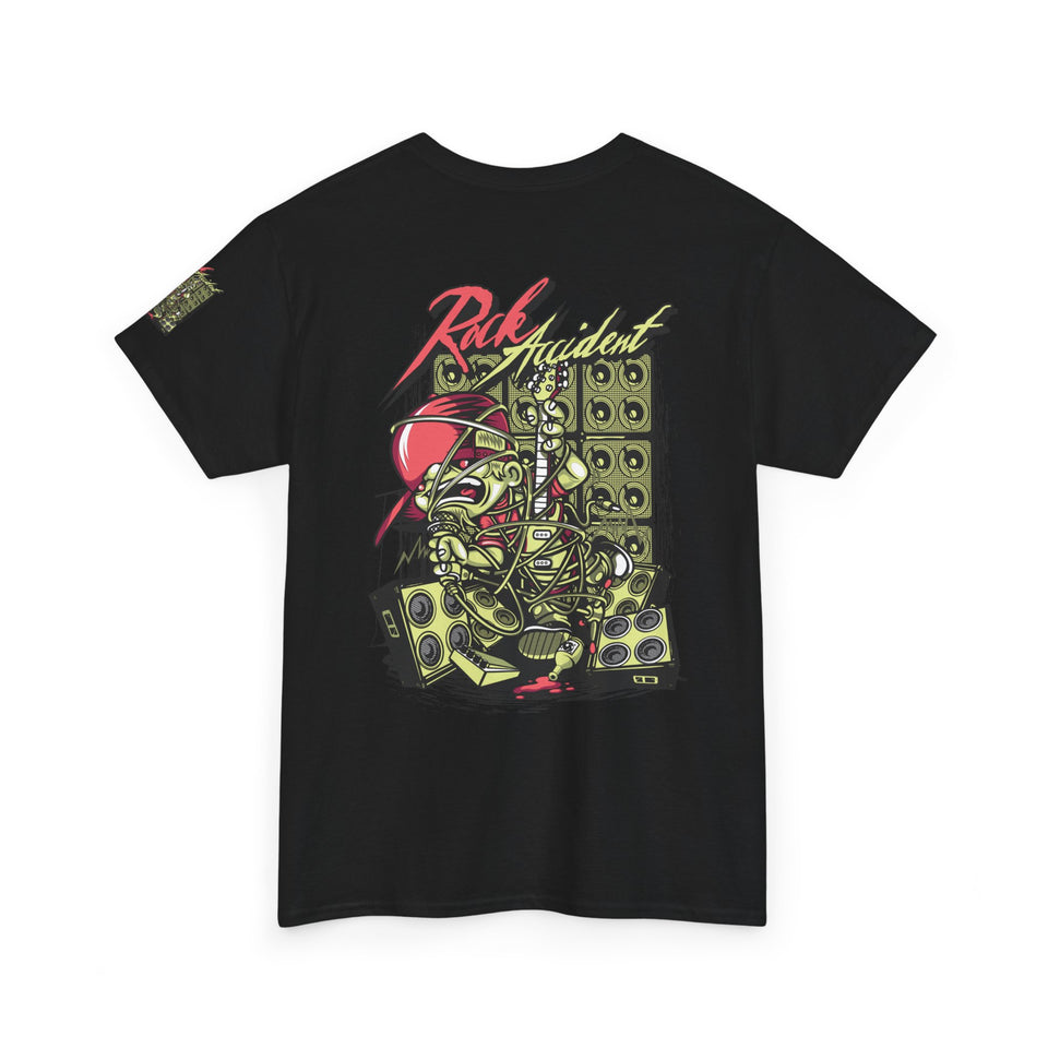 Vibrant Urban Art Unisex Heavy Cotton Tee – Street Style Graphic T-Shirt with Speaker Design
