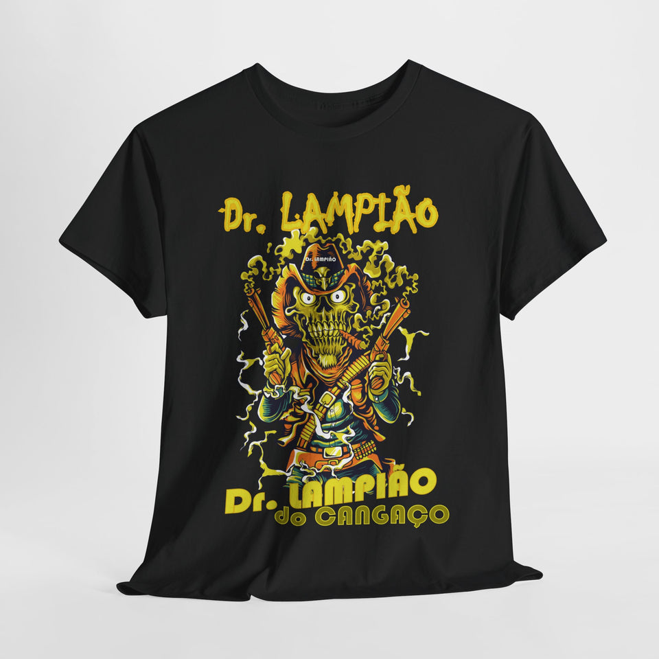 Dr. Lampião Unisex Heavy Cotton Tee | Bold Graphic Tee for Festivals & Everyday Wear