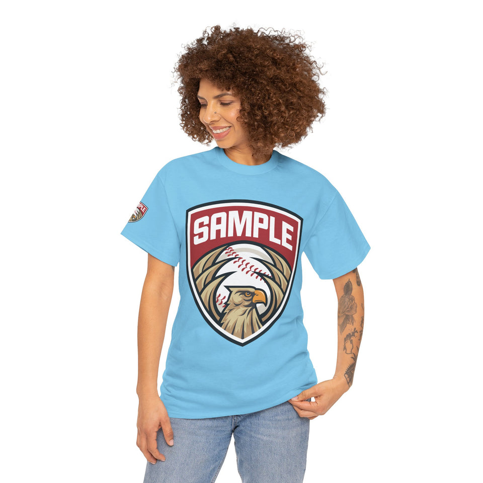 Unisex Heavy Cotton Tee - Eagle Baseball Graphic Design Shirt
