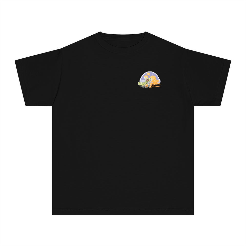 Youth Midweight Tee - Fun Dinosaur Graphic Tee for Kids