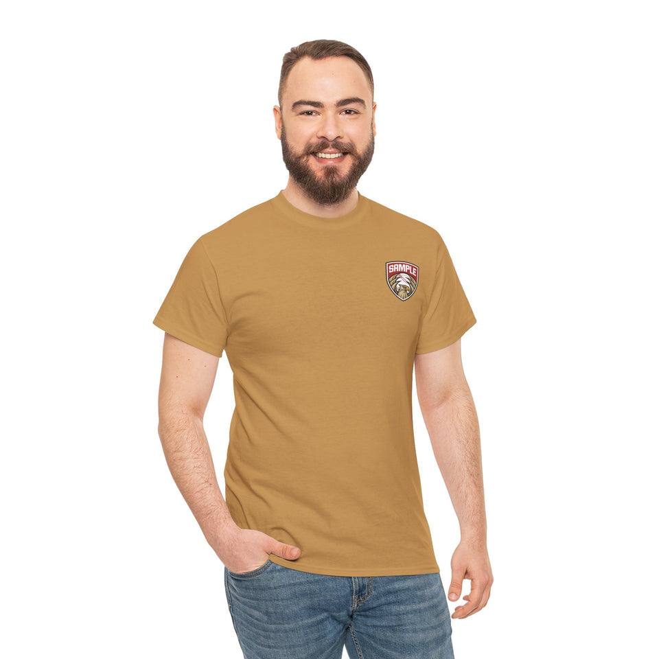 Unisex Heavy Cotton Tee - Eagle Baseball Graphic T-Shirt