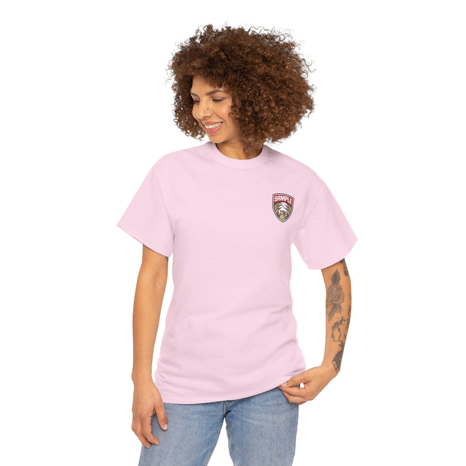 Unisex Heavy Cotton Tee - Eagle Baseball Graphic T-Shirt