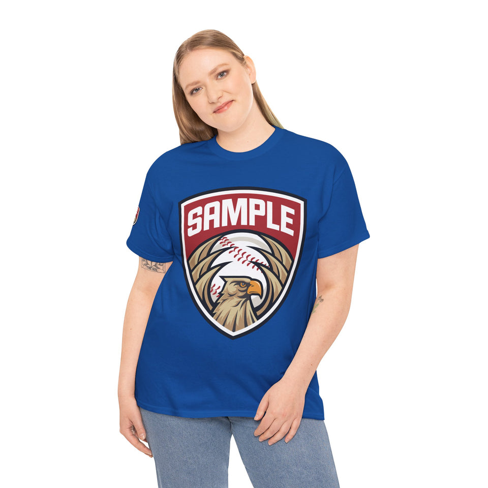 Unisex Heavy Cotton Tee - Eagle Baseball Graphic Design Shirt