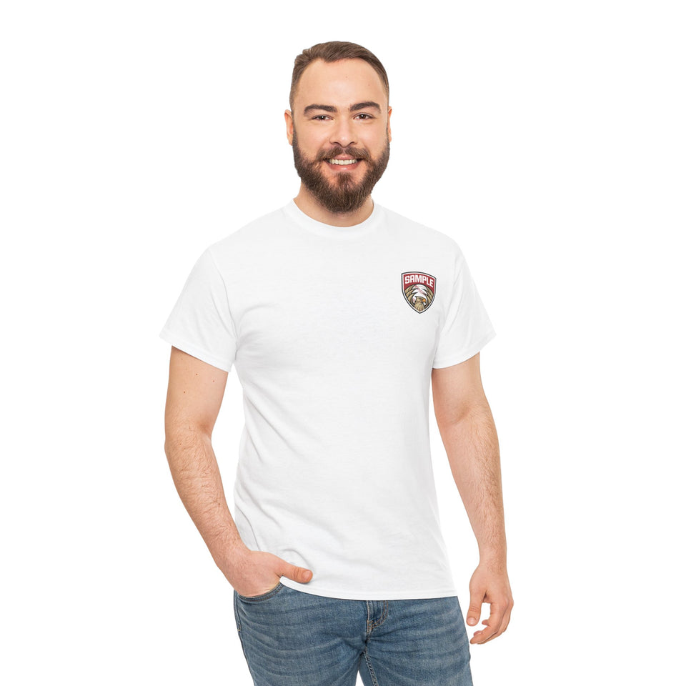 Unisex Heavy Cotton Tee - Eagle Baseball Graphic T-Shirt