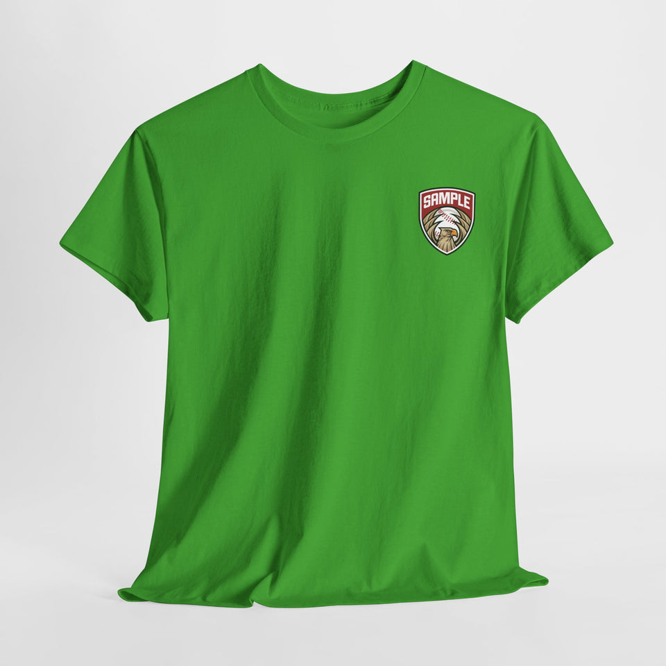 Unisex Heavy Cotton Tee - Eagle Baseball Graphic T-Shirt