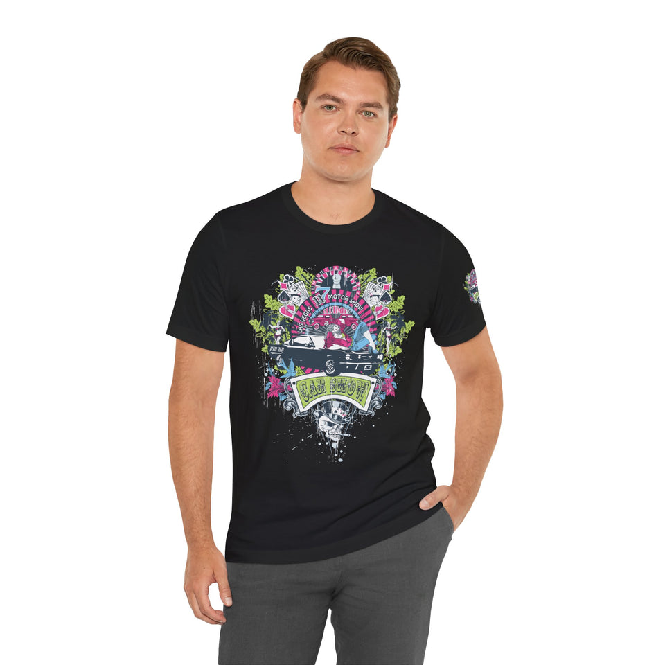 Retro Vibes Unisex Jersey Tee - Beach Cruiser Graphic