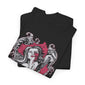 Gothic Graphic Unisex Heavy Cotton Tee - Vintage Style Horror Art