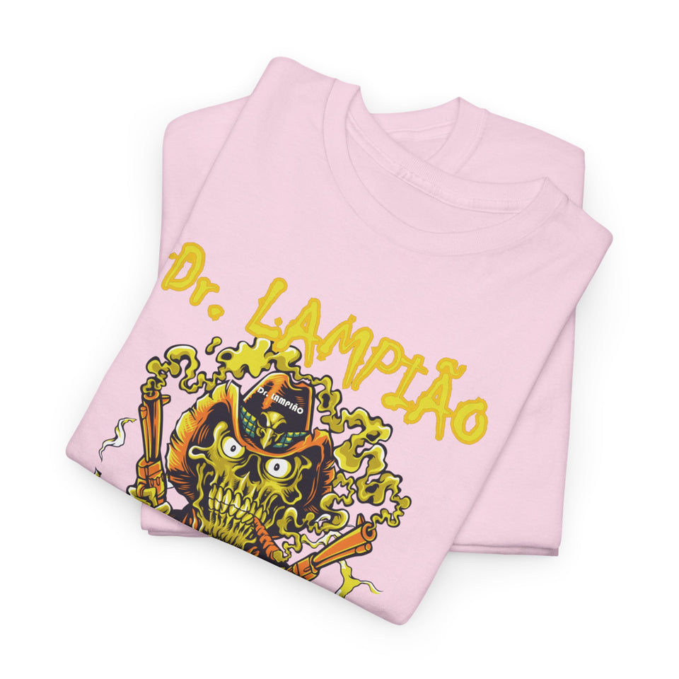 Dr. Lampião Unisex Heavy Cotton Tee | Bold Graphic Tee for Festivals & Everyday Wear
