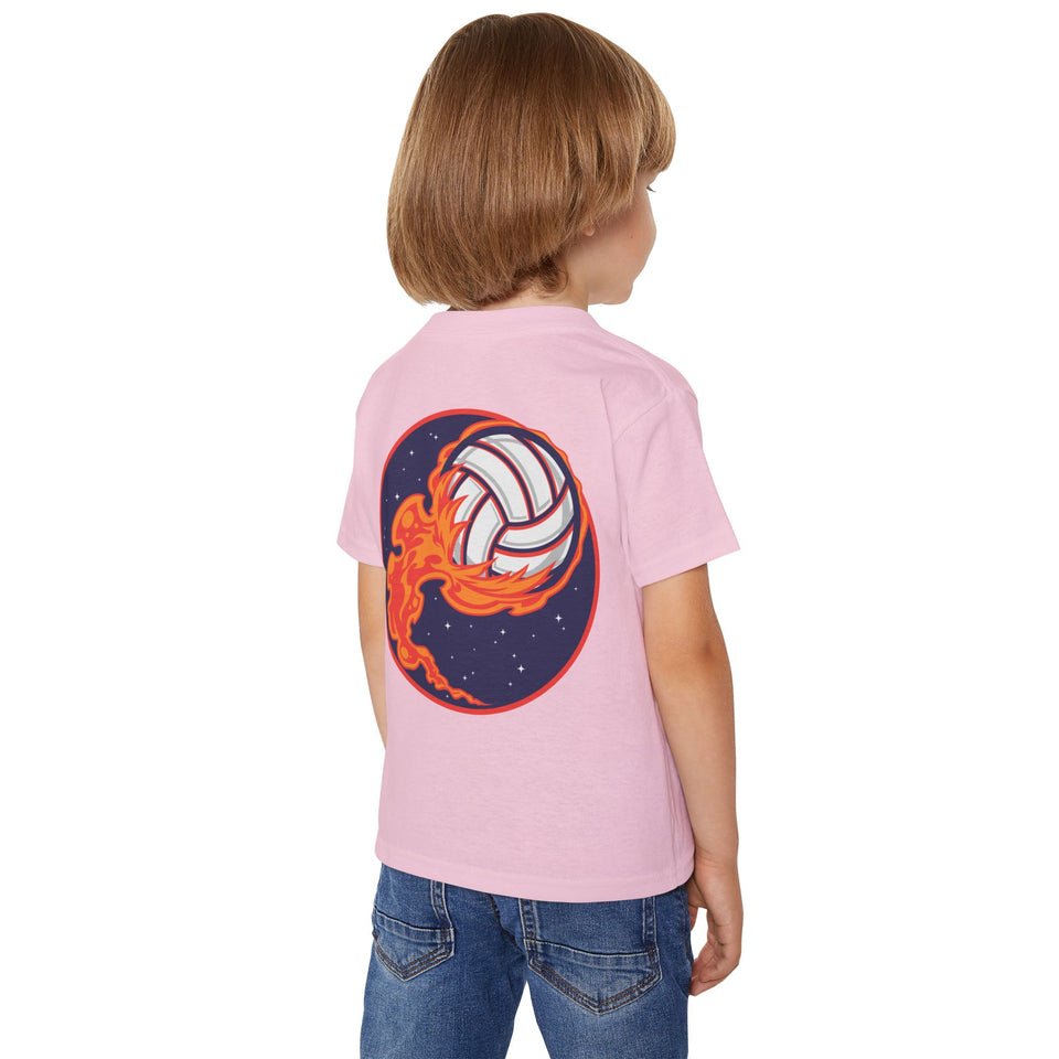 Fun Monster & Volleyball Toddler T-shirt - Playful Design for Little Adventurers