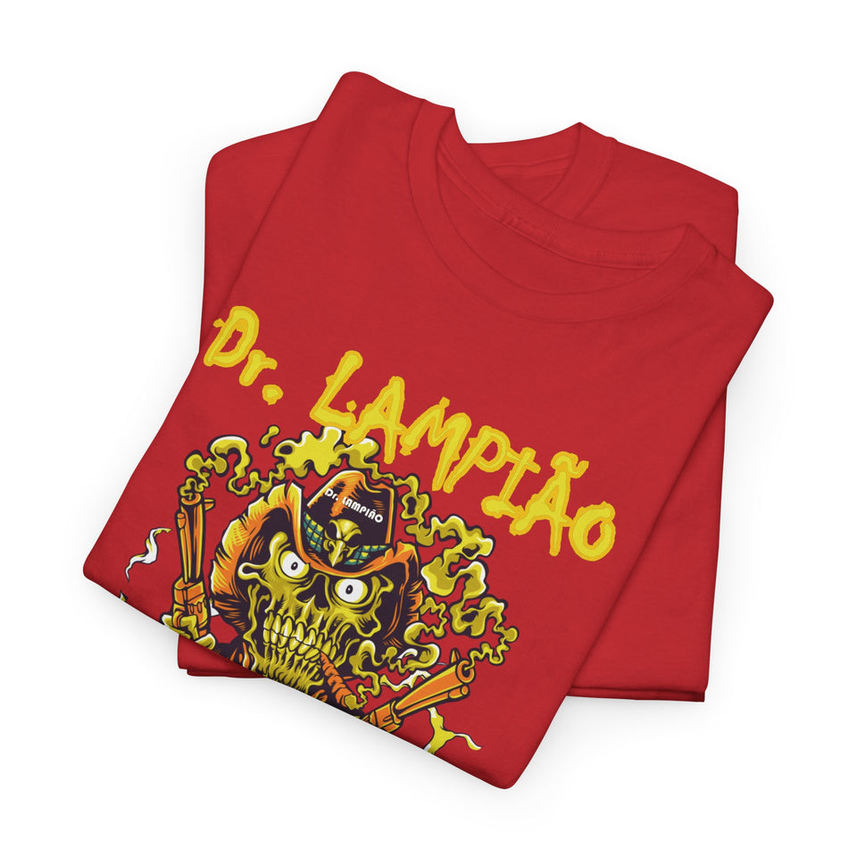 Dr. Lampião Unisex Heavy Cotton Tee | Bold Graphic Tee for Festivals & Everyday Wear