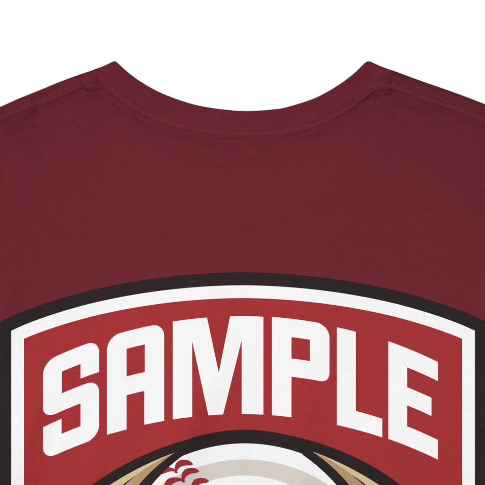 Unisex Heavy Cotton Tee - Eagle Baseball Graphic T-Shirt