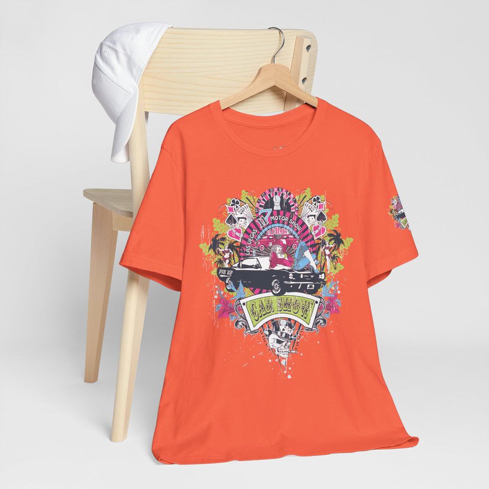 Retro Vibes Unisex Jersey Tee - Beach Cruiser Graphic