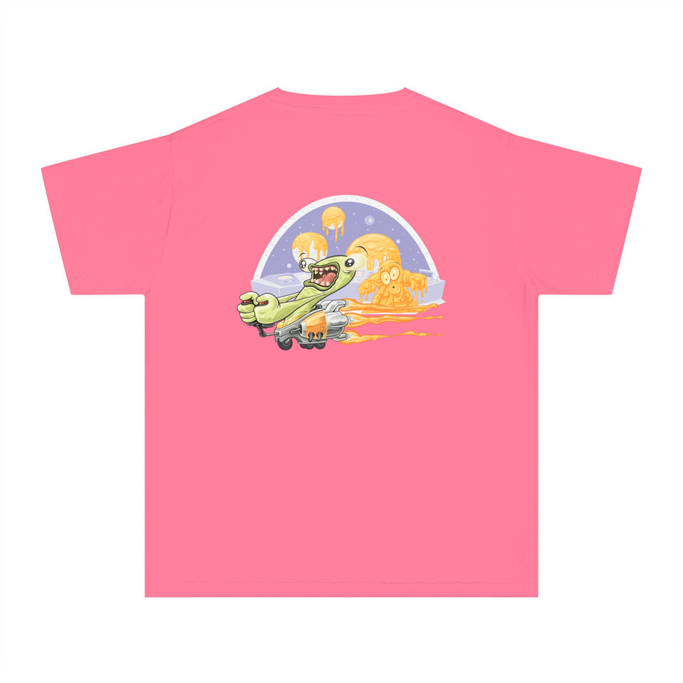 Youth Midweight Tee - Fun Dinosaur Graphic Tee for Kids