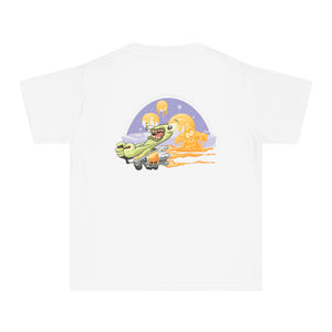 Youth Midweight Tee - Fun Dinosaur Graphic Tee for Kids