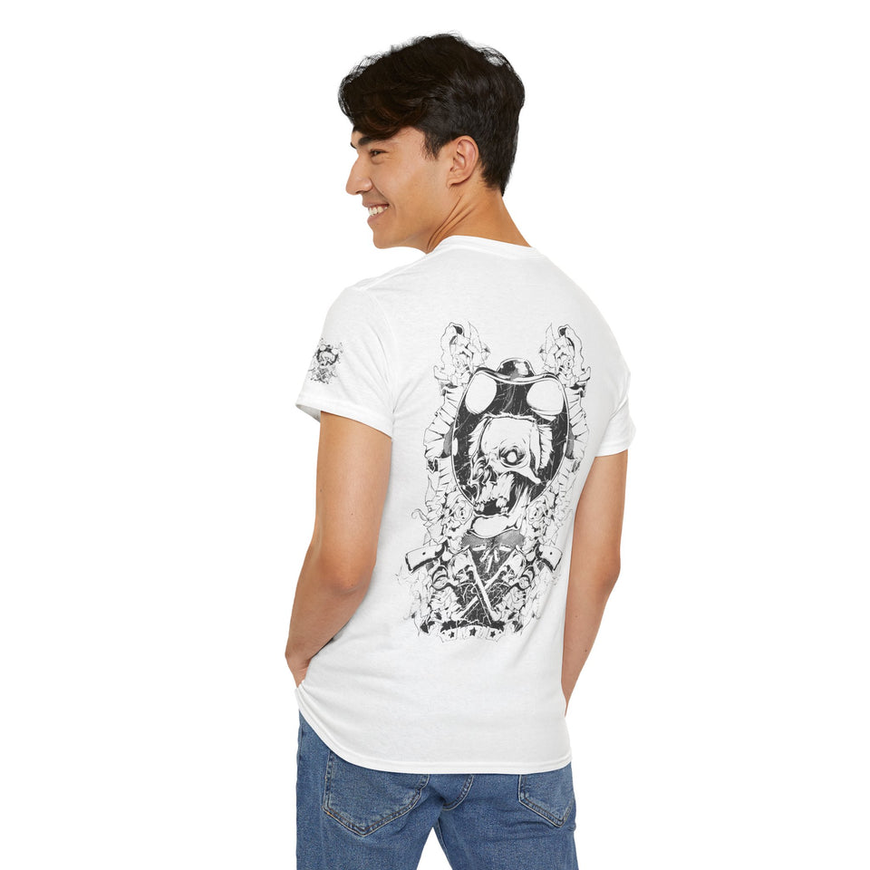 Vintage Graphic Unisex Heavy Cotton Tee - Edgy Retro Art Style