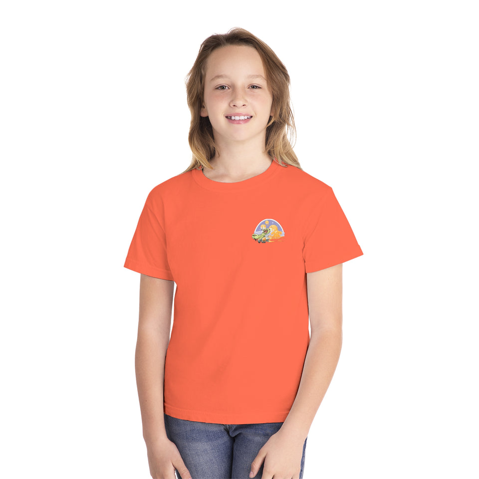 Youth Midweight Tee - Fun Dinosaur Graphic Tee for Kids