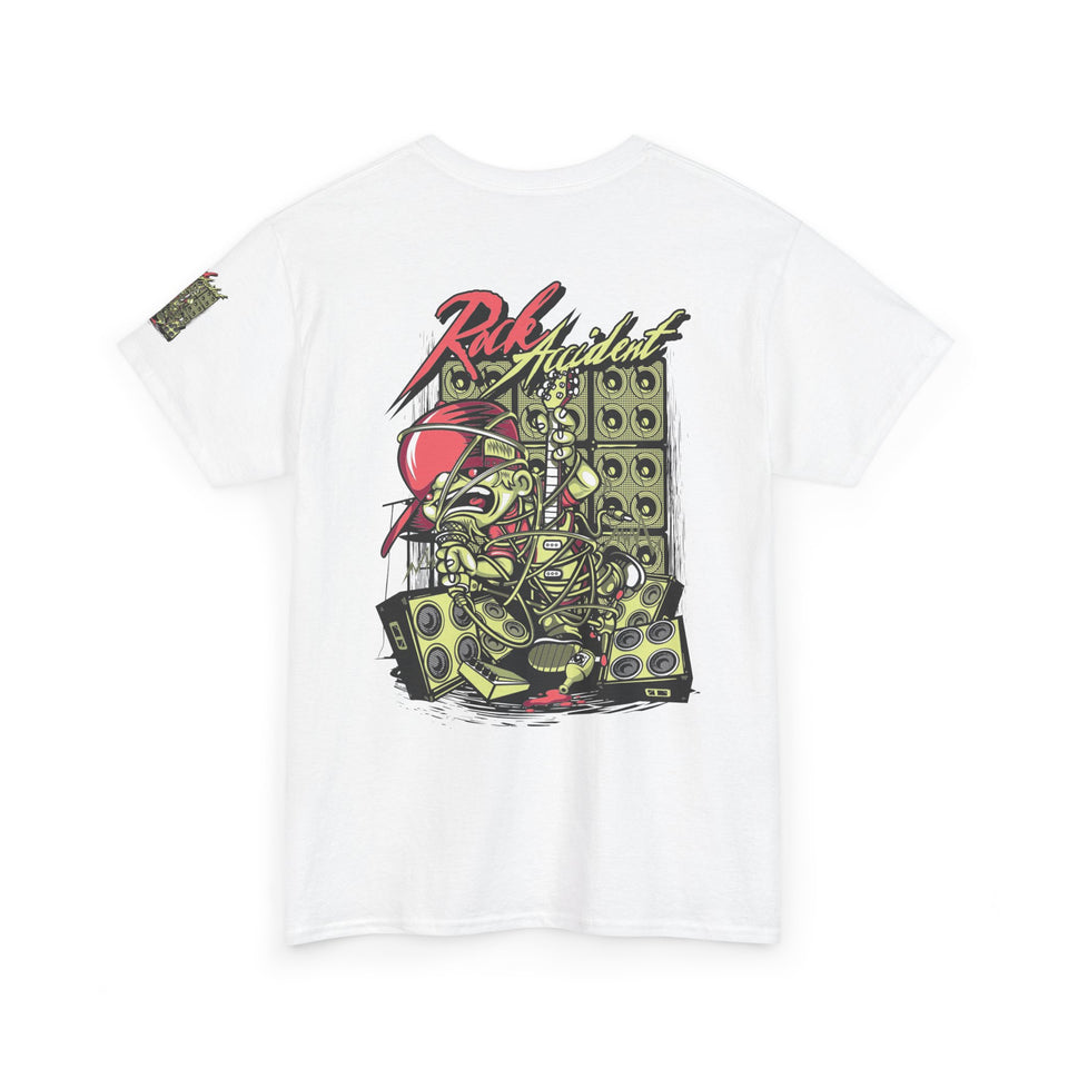 Vibrant Urban Art Unisex Heavy Cotton Tee – Street Style Graphic T-Shirt with Speaker Design
