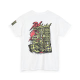 Vibrant Urban Art Unisex Heavy Cotton Tee – Street Style Graphic T-Shirt with Speaker Design