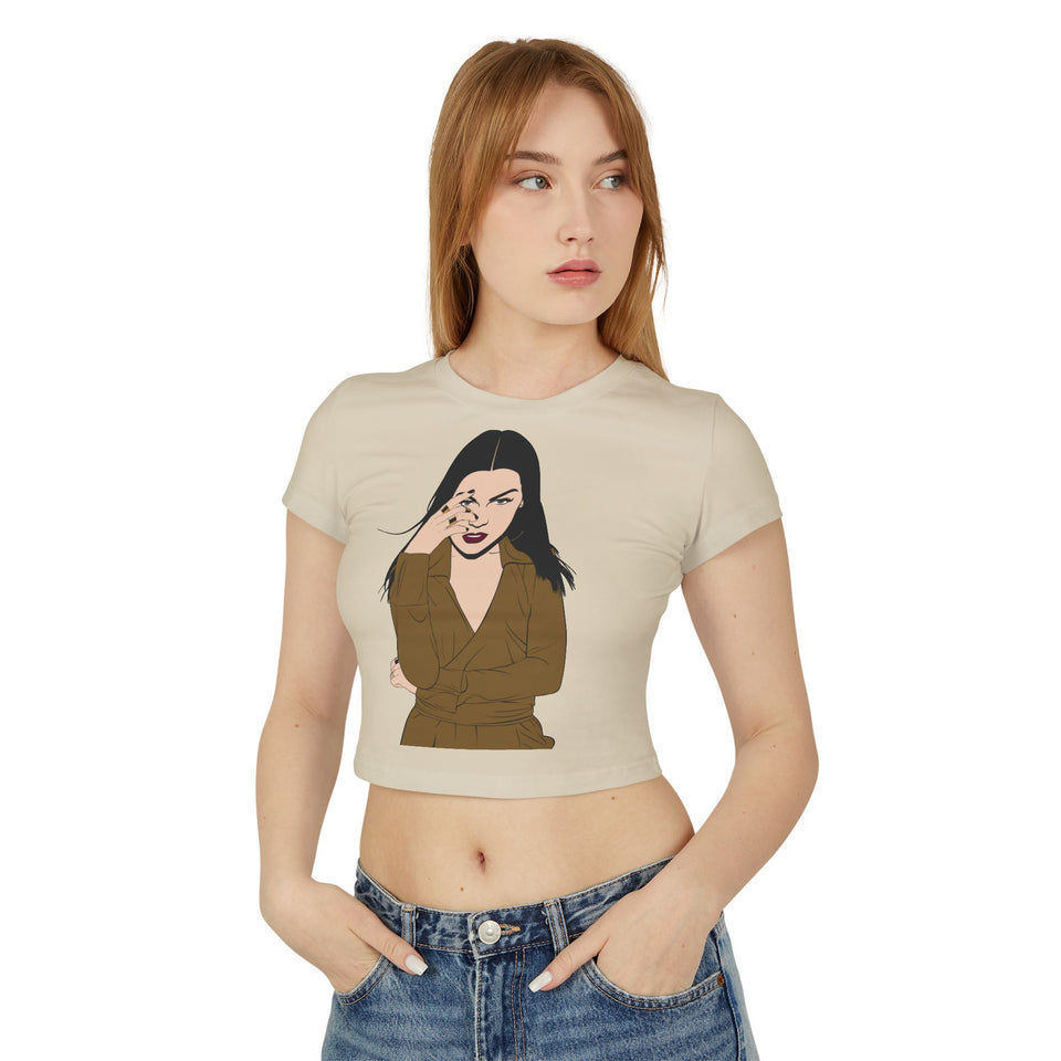 Chic Women's Baby Tee - Trendy Graphic Tee for Fashion Lovers