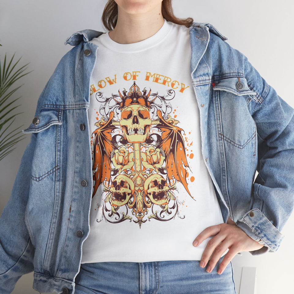 Skull Wings Graphic Tee - Blow of Mercy Design
