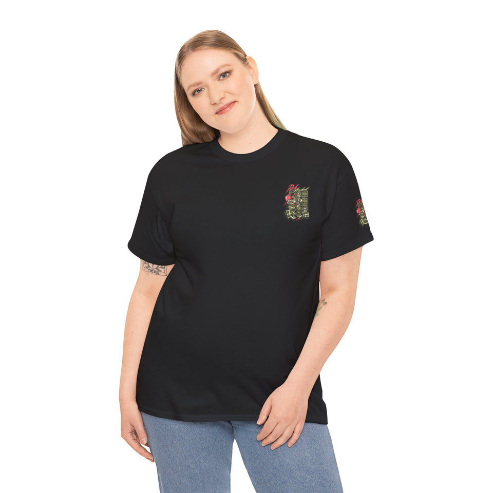 Vibrant Urban Art Unisex Heavy Cotton Tee – Street Style Graphic T-Shirt with Speaker Design