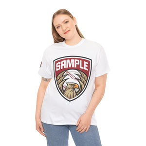 Unisex Heavy Cotton Tee - Eagle Baseball Graphic Design Shirt